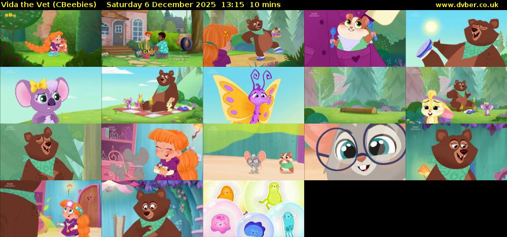 Vida the Vet (CBeebies) Saturday 6 December 2025 13:15 - 13:25