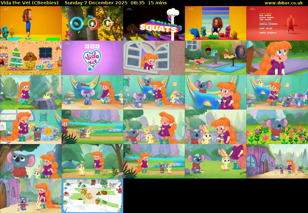 Vida the Vet (CBeebies) Sunday 7 December 2025 08:35 - 08:50