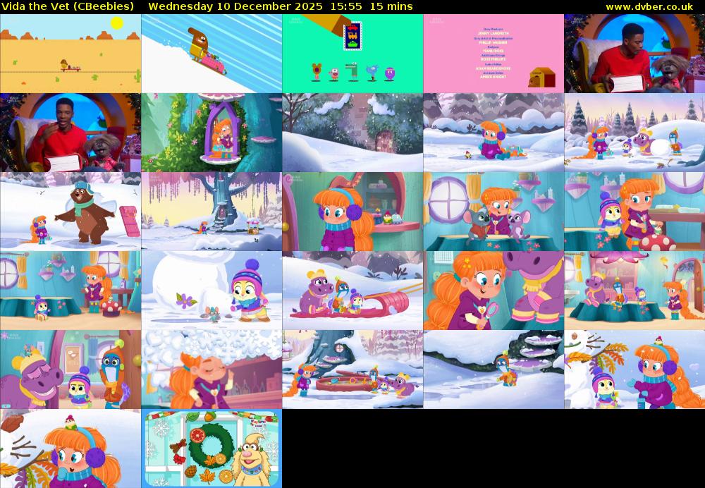 Vida the Vet (CBeebies) Wednesday 10 December 2025 15:55 - 16:10