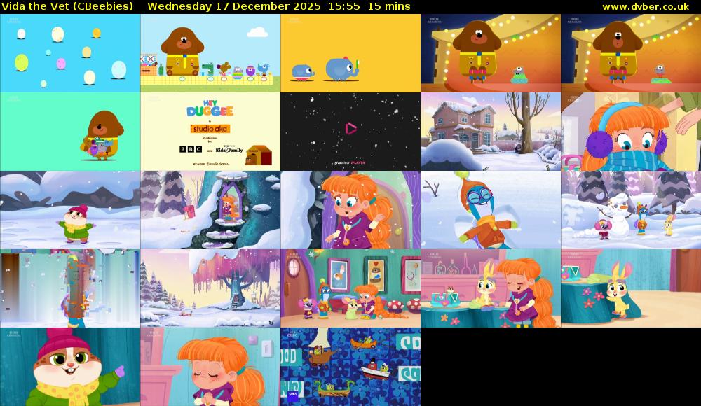 Vida the Vet (CBeebies) Wednesday 17 December 2025 15:55 - 16:10