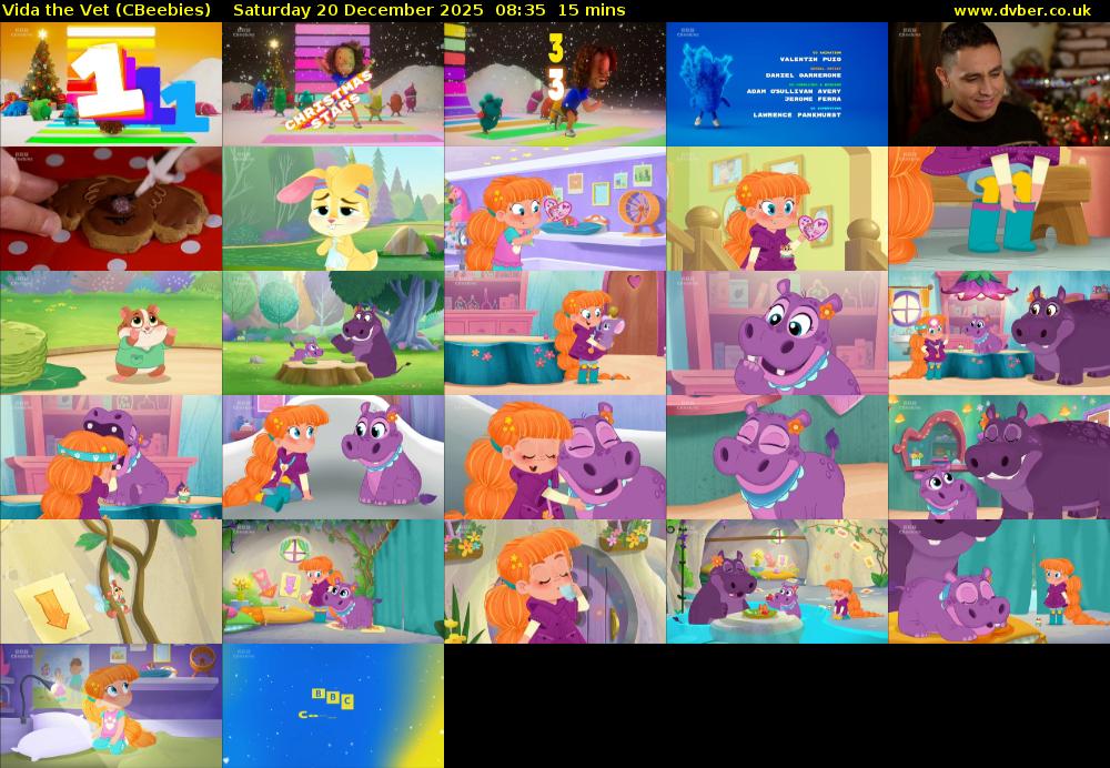 Vida the Vet (CBeebies) Saturday 20 December 2025 08:35 - 08:50