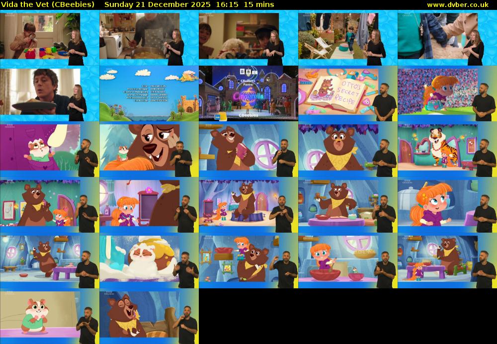 Vida the Vet (CBeebies) Sunday 21 December 2025 16:15 - 16:30