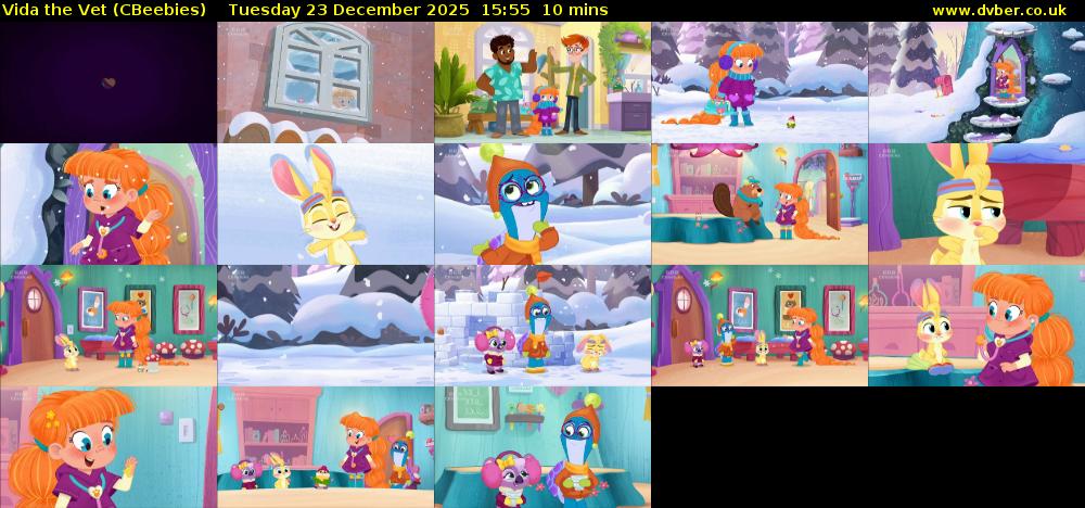 Vida the Vet (CBeebies) Tuesday 23 December 2025 15:55 - 16:05