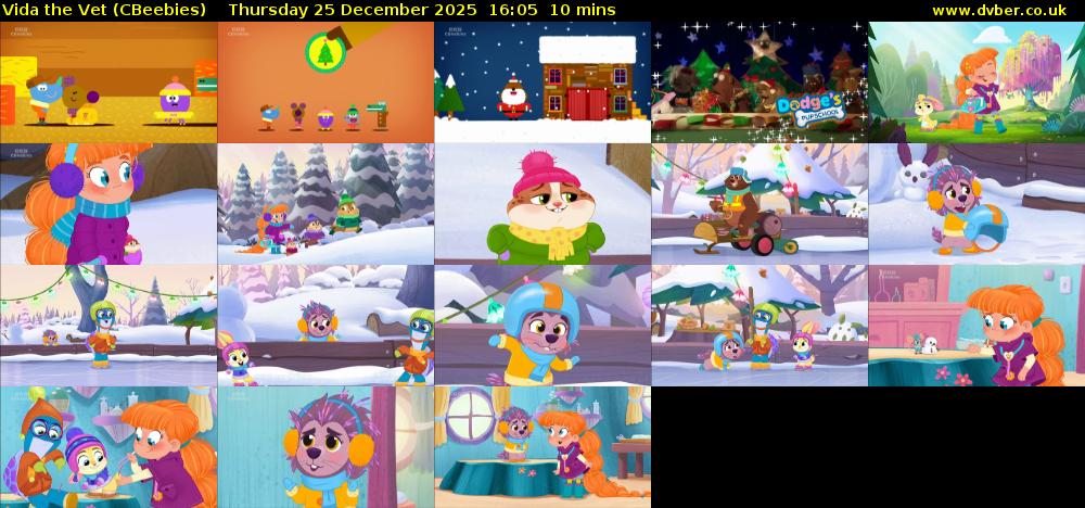 Vida the Vet (CBeebies) Thursday 25 December 2025 16:05 - 16:15