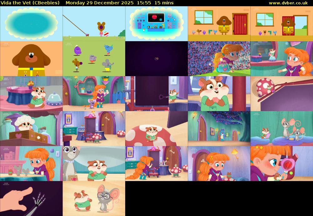 Vida the Vet (CBeebies) Monday 29 December 2025 15:55 - 16:10