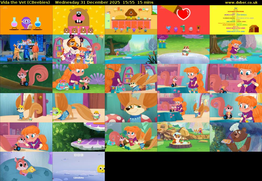 Vida the Vet (CBeebies) Wednesday 31 December 2025 15:55 - 16:10