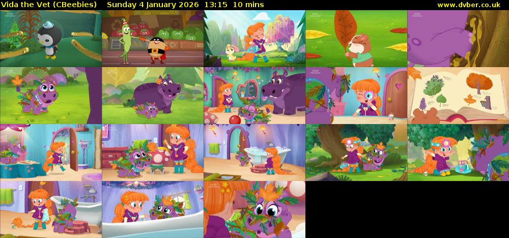 Vida the Vet (CBeebies) Sunday 4 January 2026 13:15 - 13:25