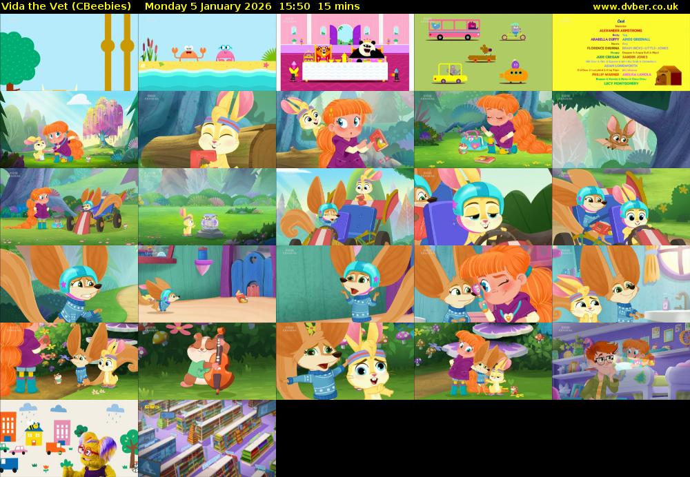 Vida the Vet (CBeebies) Monday 5 January 2026 15:50 - 16:05