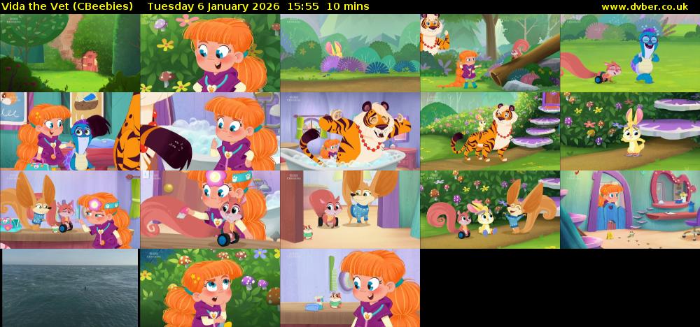 Vida the Vet (CBeebies) Tuesday 6 January 2026 15:55 - 16:05