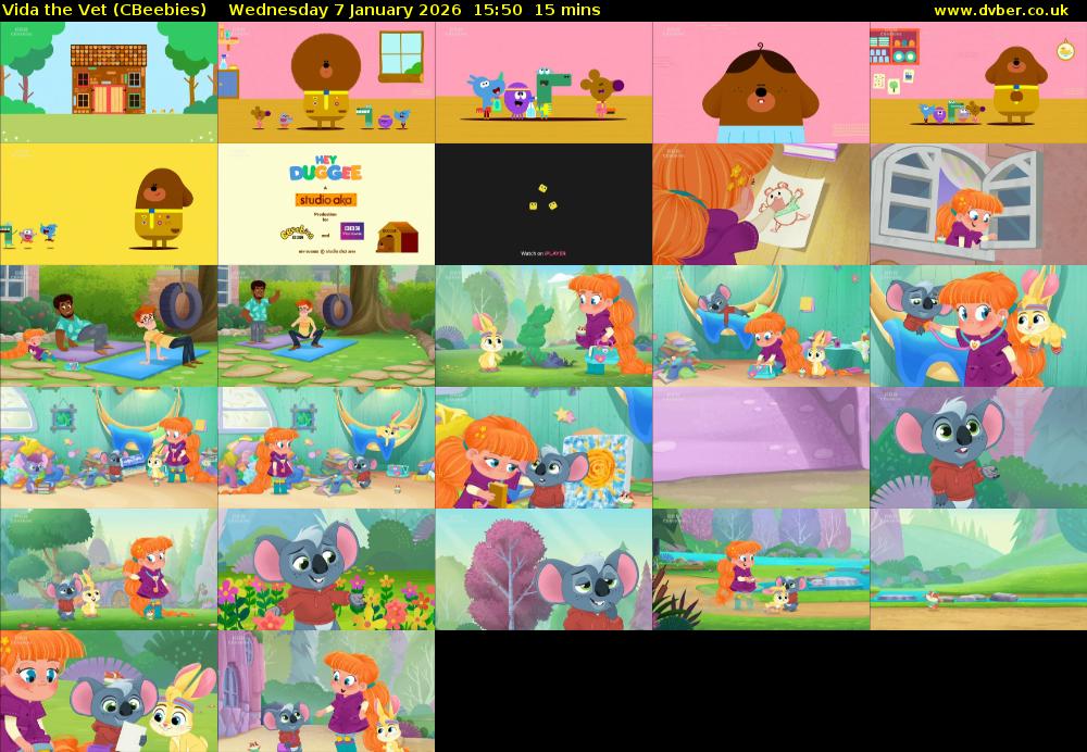 Vida the Vet (CBeebies) Wednesday 7 January 2026 15:50 - 16:05
