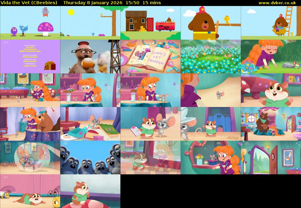 Vida the Vet (CBeebies) Thursday 8 January 2026 15:50 - 16:05