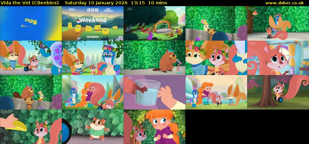 Vida the Vet (CBeebies) Saturday 10 January 2026 13:15 - 13:25