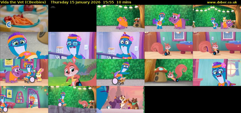 Vida the Vet (CBeebies) Thursday 15 January 2026 15:55 - 16:05