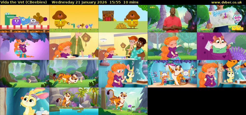 Vida the Vet (CBeebies) Wednesday 21 January 2026 15:55 - 16:05