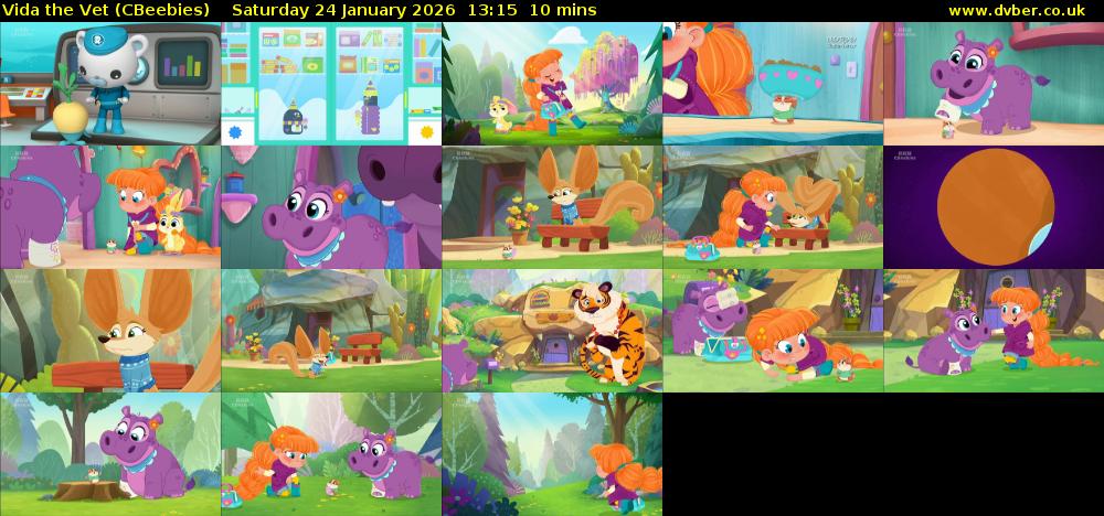 Vida the Vet (CBeebies) Saturday 24 January 2026 13:15 - 13:25