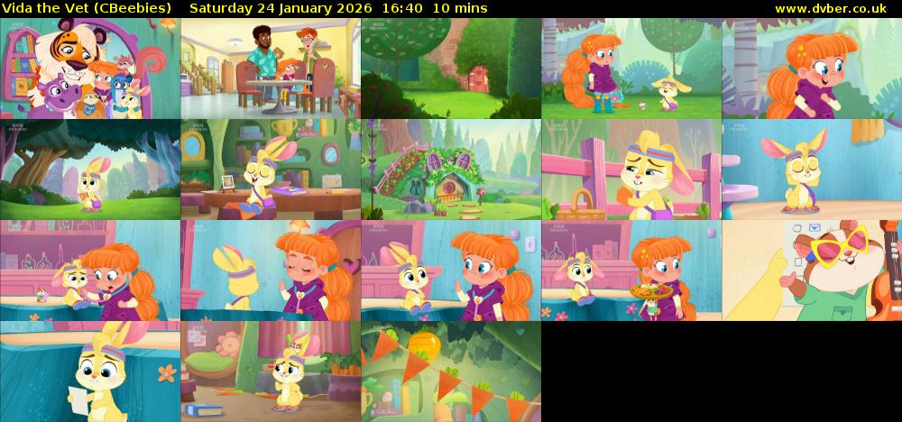 Vida the Vet (CBeebies) Saturday 24 January 2026 16:40 - 16:50