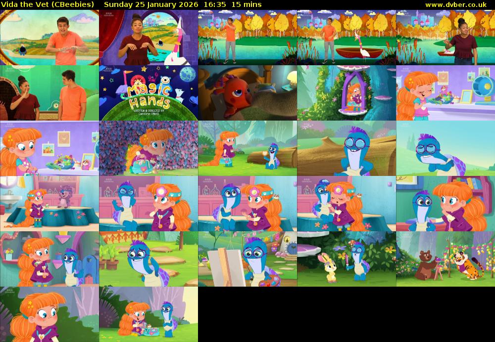 Vida the Vet (CBeebies) Sunday 25 January 2026 16:35 - 16:50