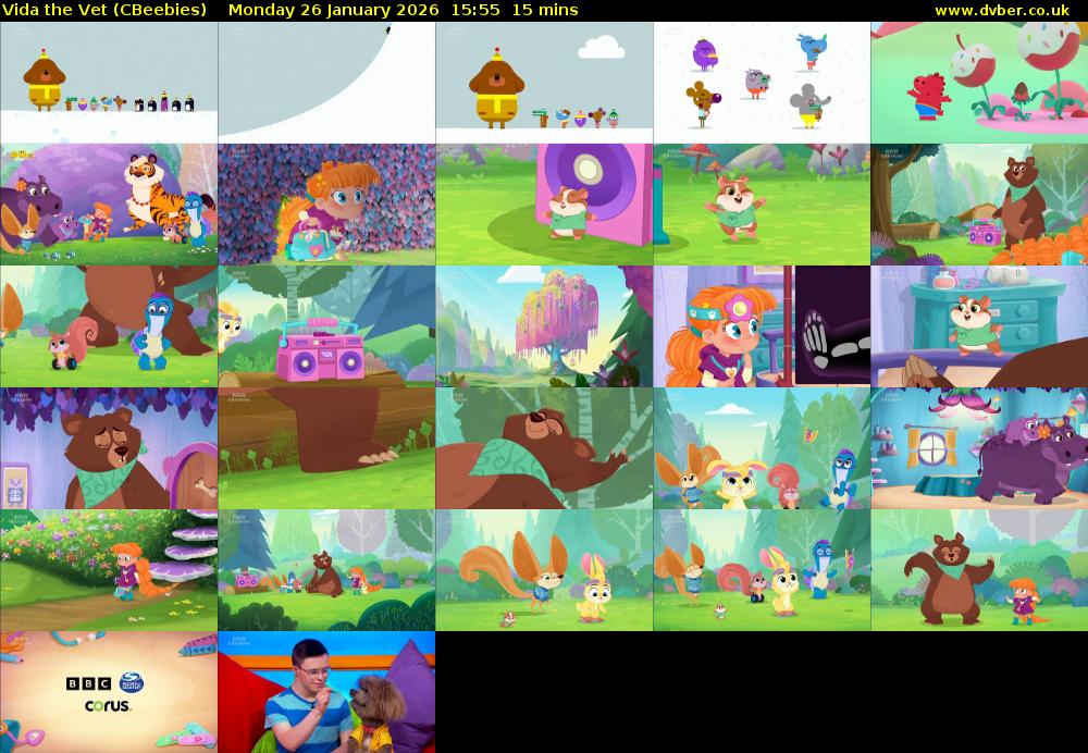 Vida the Vet (CBeebies) Monday 26 January 2026 15:55 - 16:10