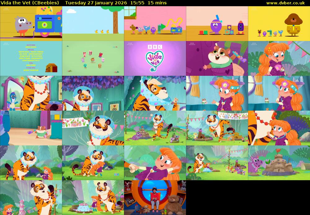 Vida the Vet (CBeebies) Tuesday 27 January 2026 15:55 - 16:10