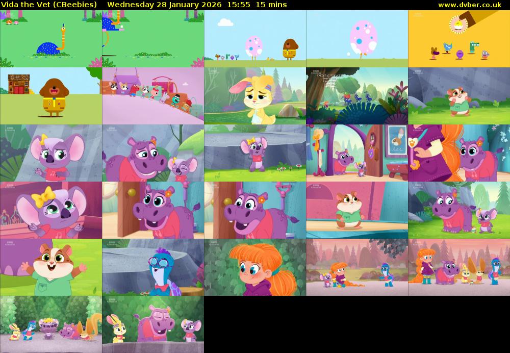 Vida the Vet (CBeebies) Wednesday 28 January 2026 15:55 - 16:10