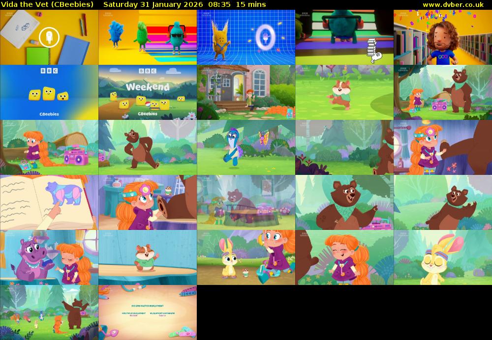 Vida the Vet (CBeebies) Saturday 31 January 2026 08:35 - 08:50