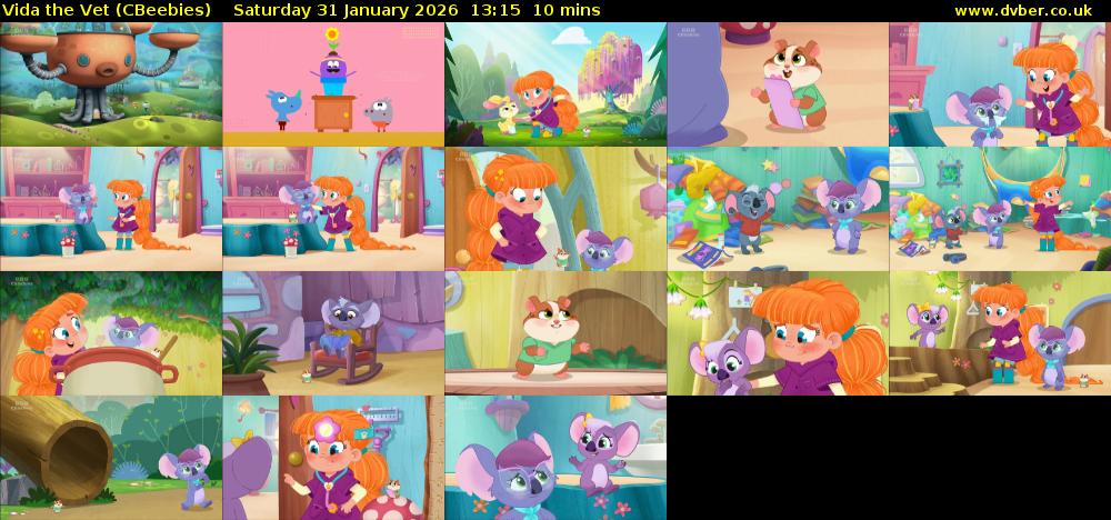 Vida the Vet (CBeebies) Saturday 31 January 2026 13:15 - 13:25