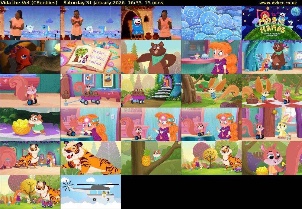 Vida the Vet (CBeebies) Saturday 31 January 2026 16:35 - 16:50