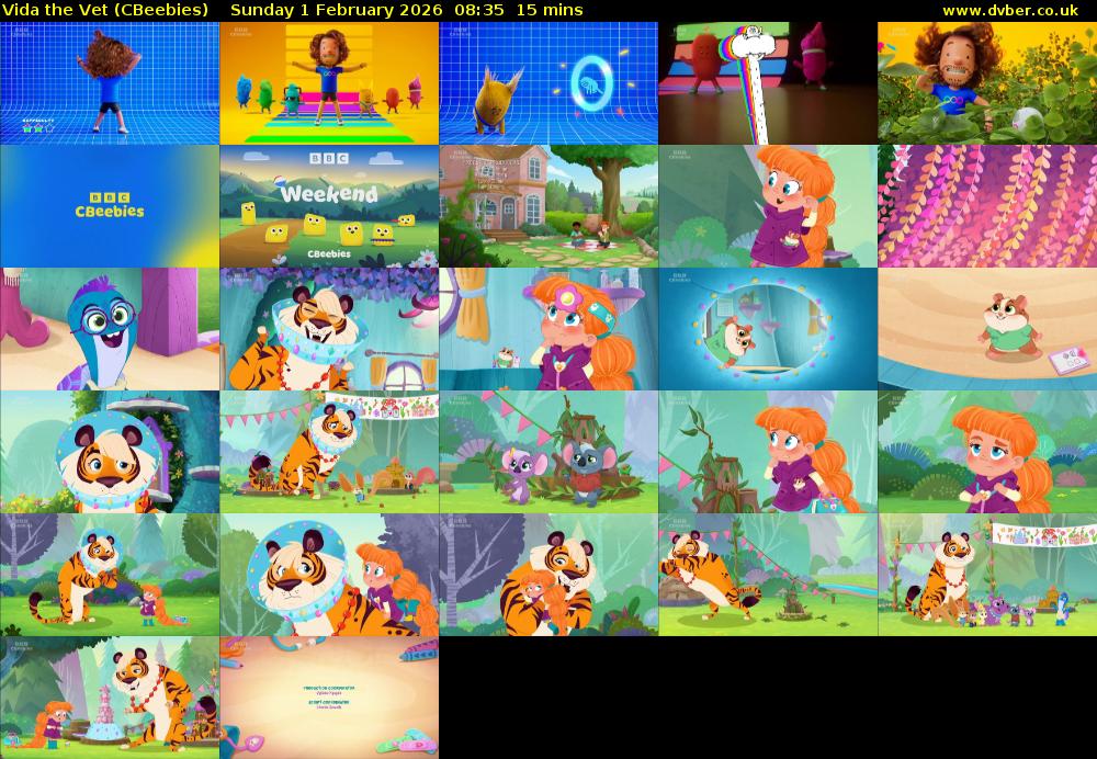 Vida the Vet (CBeebies) Sunday 1 February 2026 08:35 - 08:50