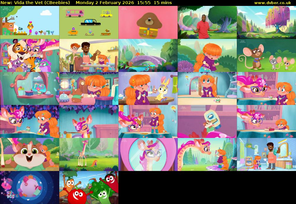 Vida the Vet (CBeebies) Monday 2 February 2026 15:55 - 16:10
