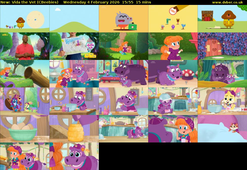 Vida the Vet (CBeebies) Wednesday 4 February 2026 15:55 - 16:10