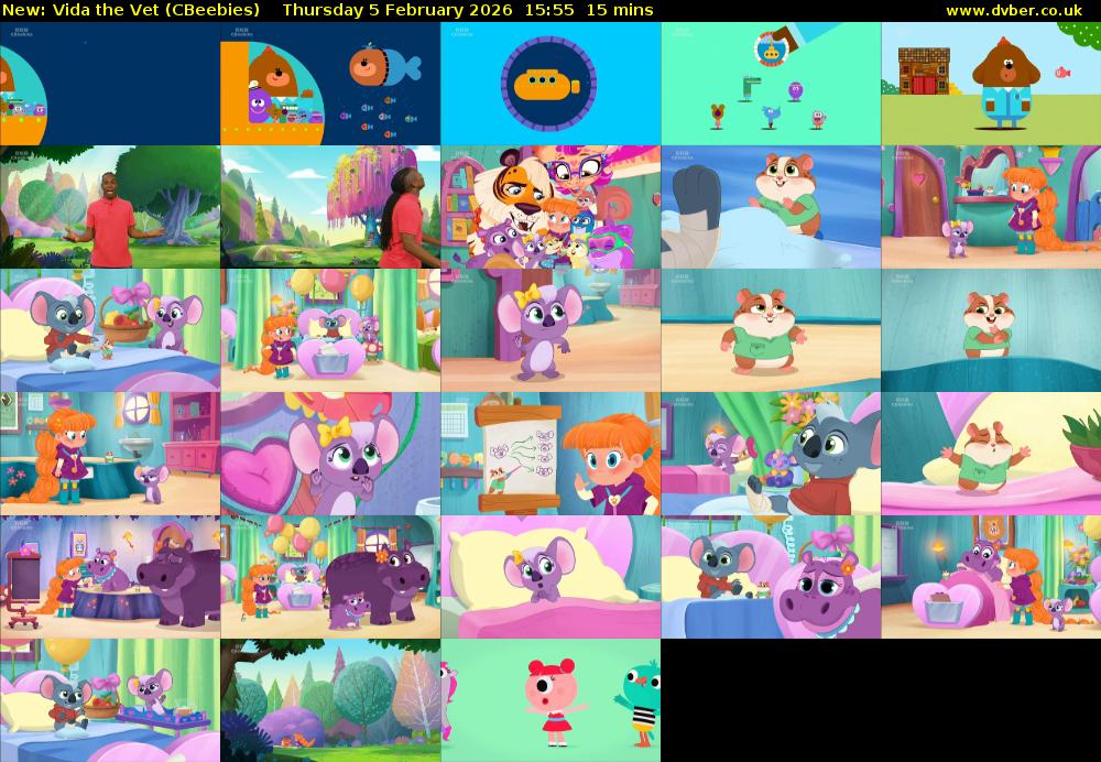 Vida the Vet (CBeebies) Thursday 5 February 2026 15:55 - 16:10