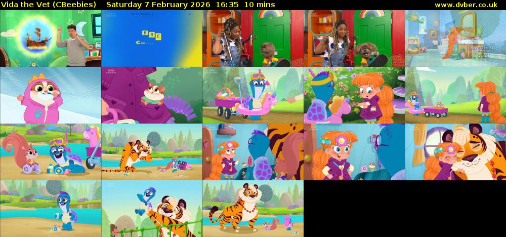 Vida the Vet (CBeebies) Saturday 7 February 2026 16:35 - 16:45