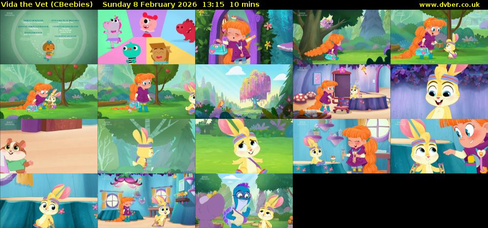 Vida the Vet (CBeebies) Sunday 8 February 2026 13:15 - 13:25