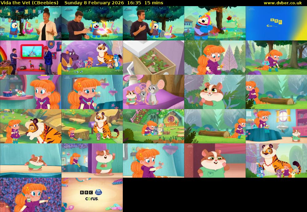 Vida the Vet (CBeebies) Sunday 8 February 2026 16:35 - 16:50