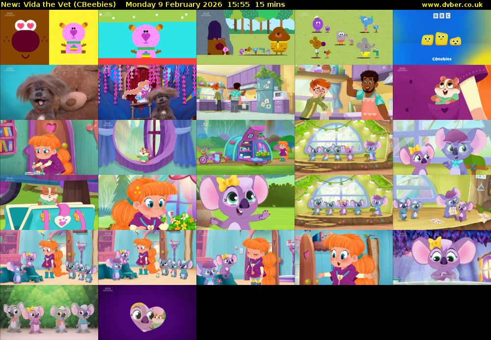 Vida the Vet (CBeebies) Monday 9 February 2026 15:55 - 16:10