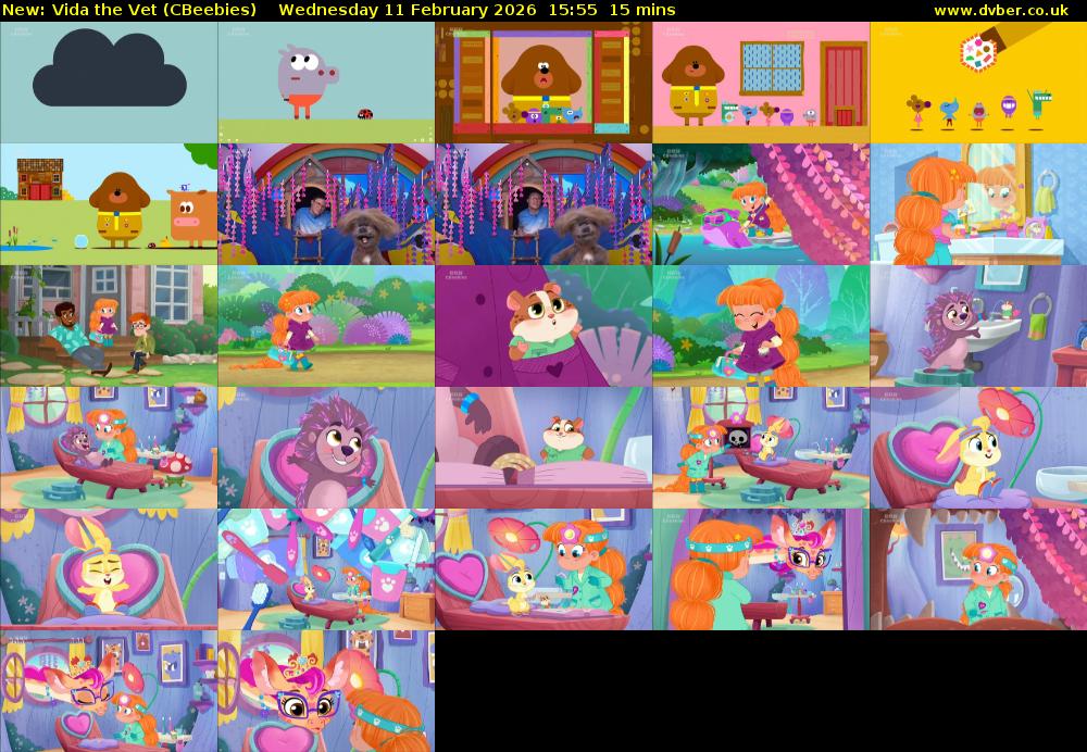 Vida the Vet (CBeebies) Wednesday 11 February 2026 15:55 - 16:10