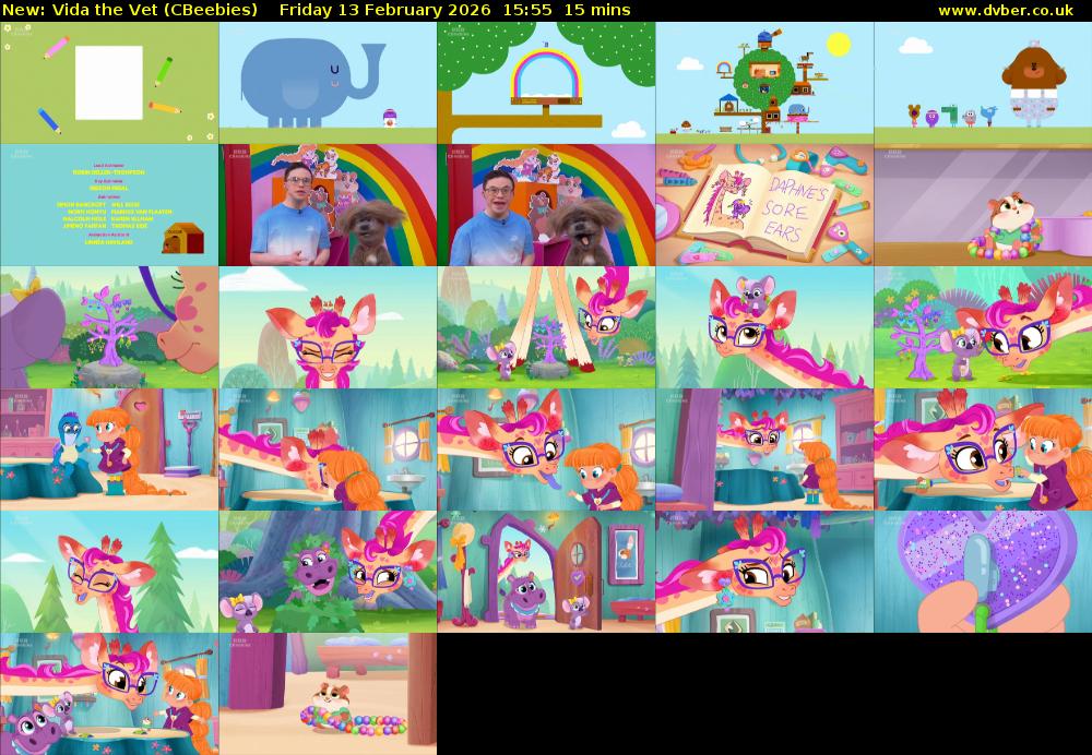 Vida the Vet (CBeebies) Friday 13 February 2026 15:55 - 16:10