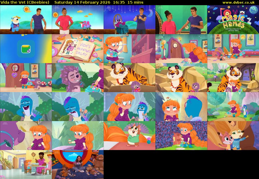 Vida the Vet (CBeebies) Saturday 14 February 2026 16:35 - 16:50