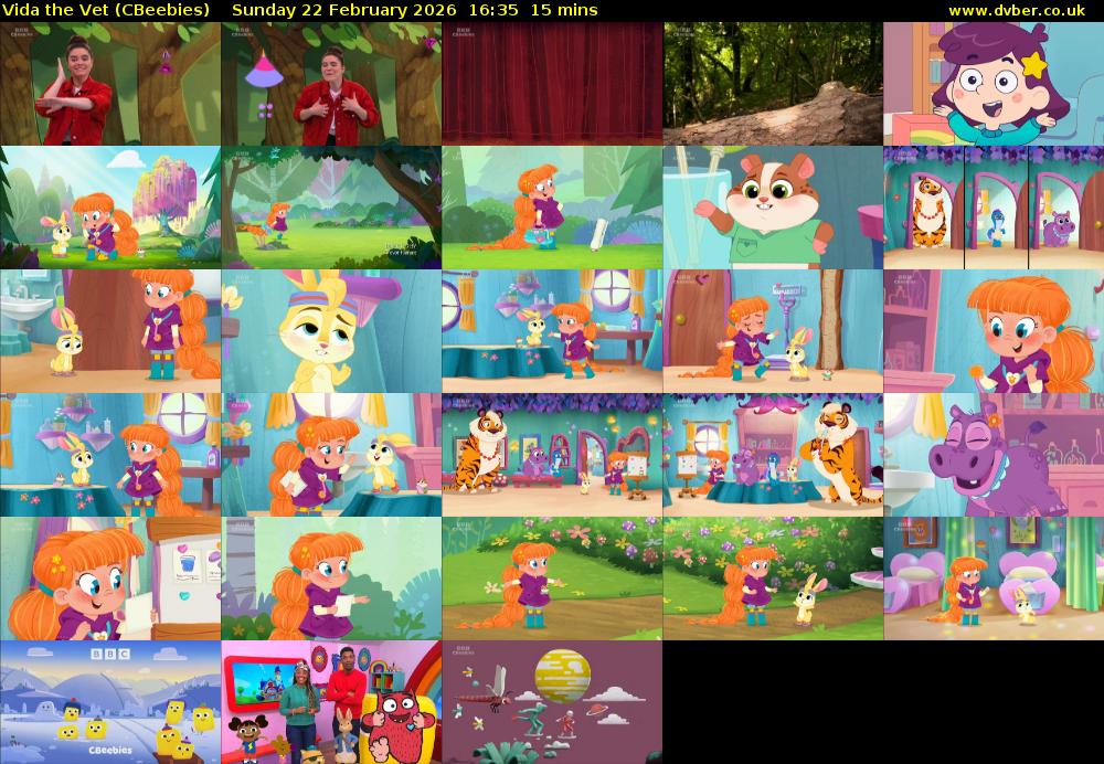 Vida the Vet (CBeebies) Sunday 22 February 2026 16:35 - 16:50