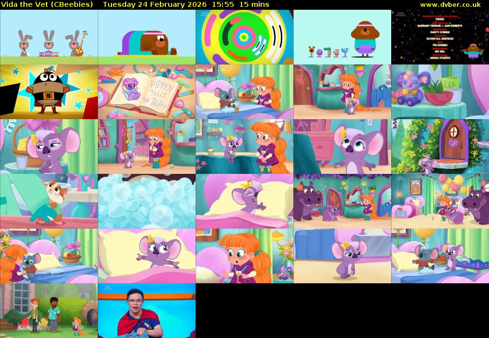 Vida the Vet (CBeebies) Tuesday 24 February 2026 15:55 - 16:10