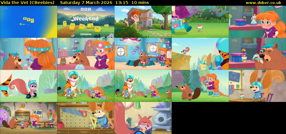 Vida the Vet (CBeebies) Saturday 7 March 2026 13:15 - 13:25