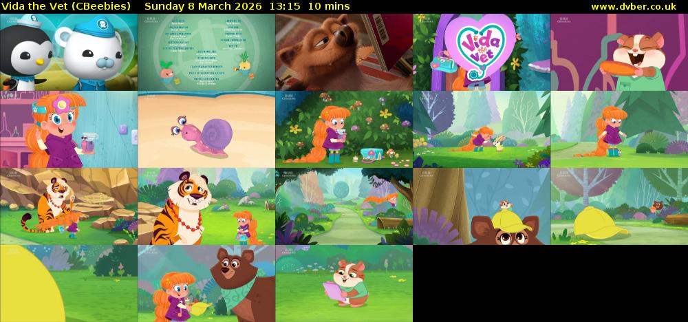 Vida the Vet (CBeebies) Sunday 8 March 2026 13:15 - 13:25