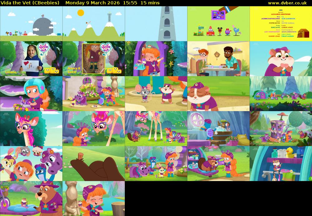 Vida the Vet (CBeebies) Monday 9 March 2026 15:55 - 16:10