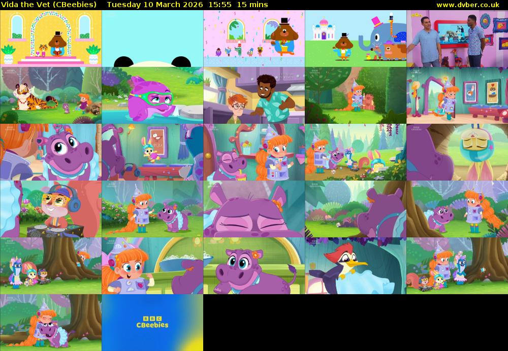 Vida the Vet (CBeebies) Tuesday 10 March 2026 15:55 - 16:10