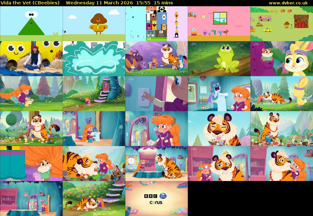 Vida the Vet (CBeebies) Wednesday 11 March 2026 15:55 - 16:10