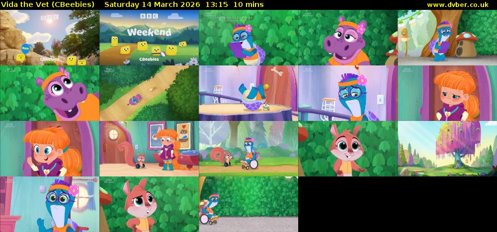 Vida the Vet (CBeebies) Saturday 14 March 2026 13:15 - 13:25