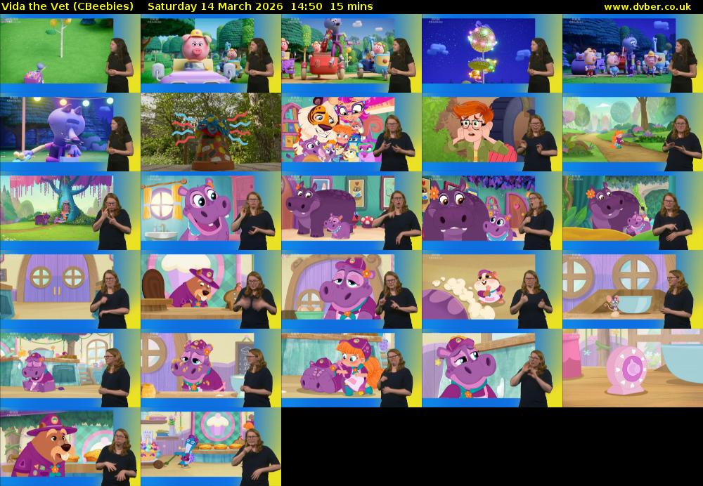 Vida the Vet (CBeebies) Saturday 14 March 2026 14:50 - 15:05