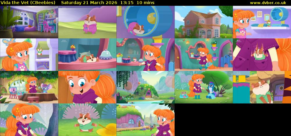 Vida the Vet (CBeebies) Saturday 21 March 2026 13:15 - 13:25