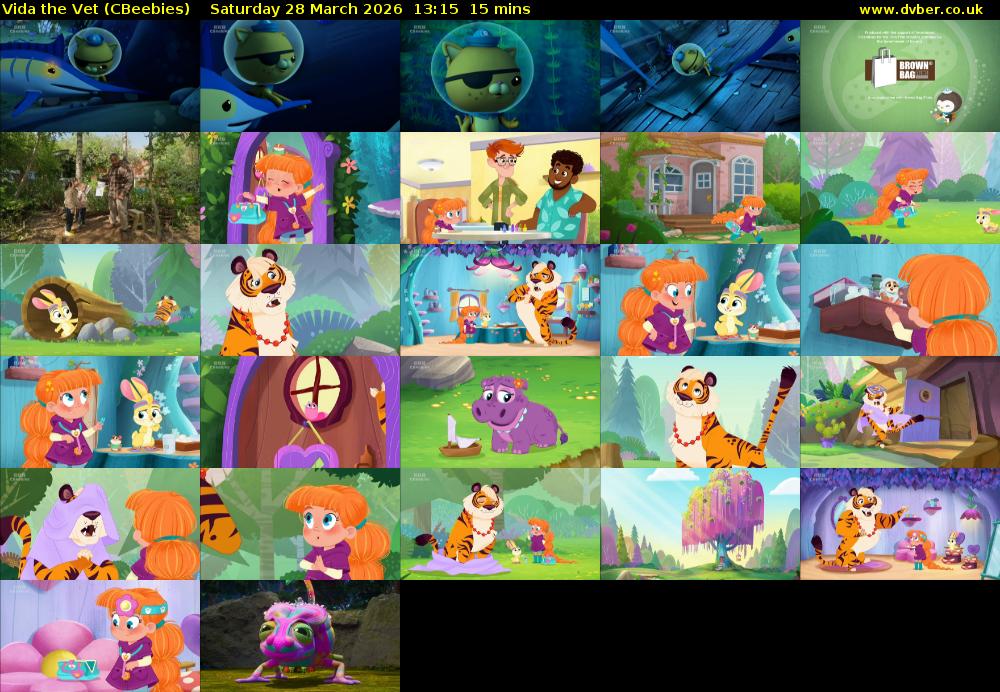 Vida the Vet (CBeebies) Saturday 28 March 2026 13:15 - 13:30