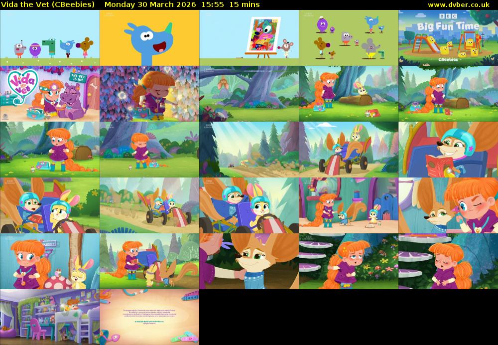 Vida the Vet (CBeebies) Monday 30 March 2026 15:55 - 16:10